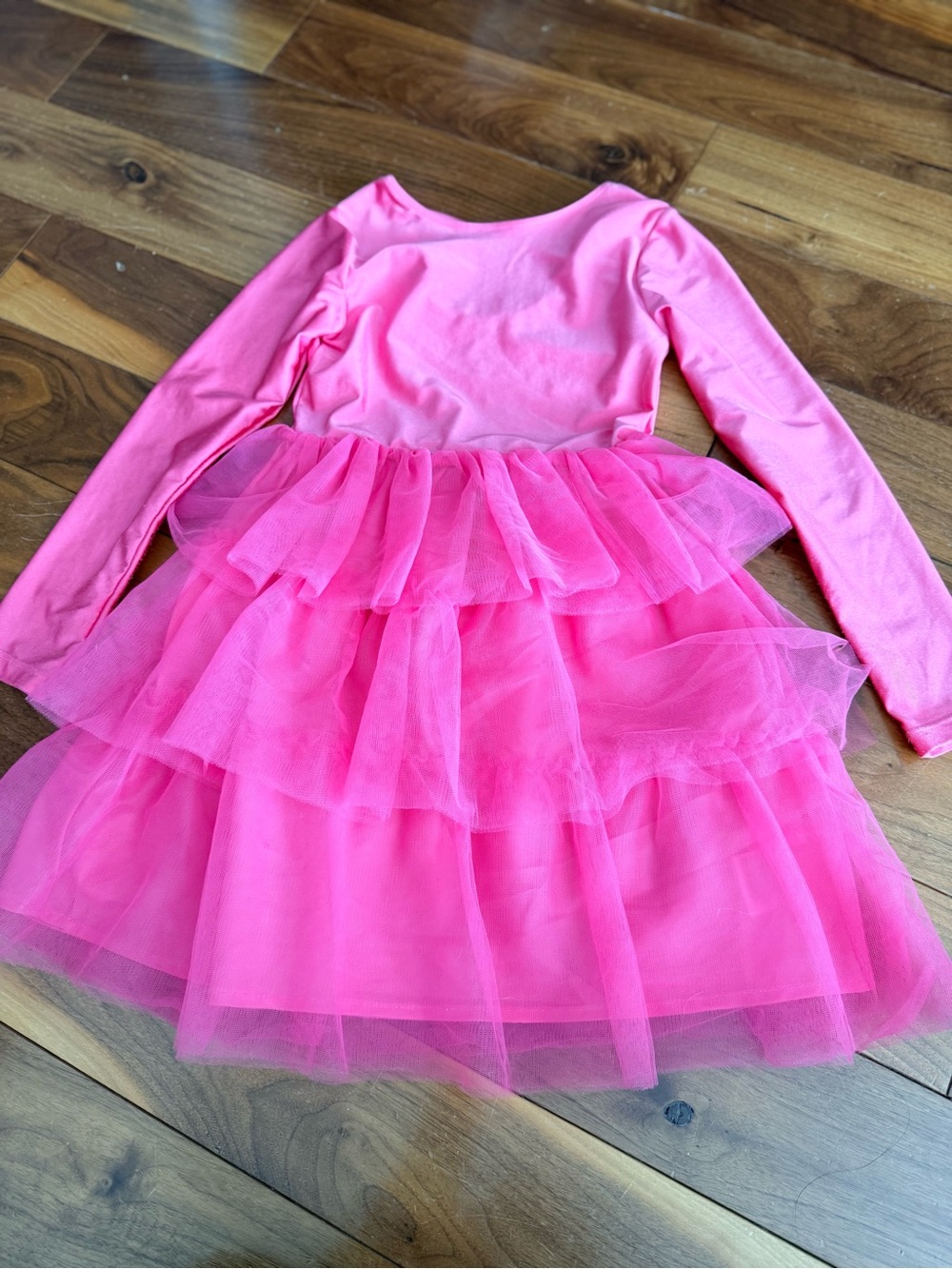 H&M Hot Pink Tiered Tulle Dance Costume Dress
